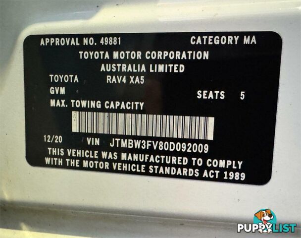 2020 TOYOTA RAV4 GX (AWD) HYBRID AXAH54R SUV