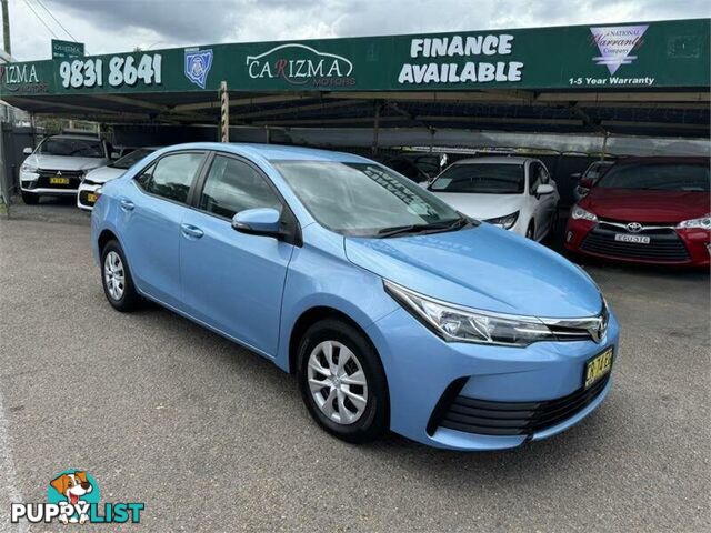 2018 TOYOTA COROLLA ASCENT ZRE172R MY17 SEDAN, 4 DOORS, 5 SEATS