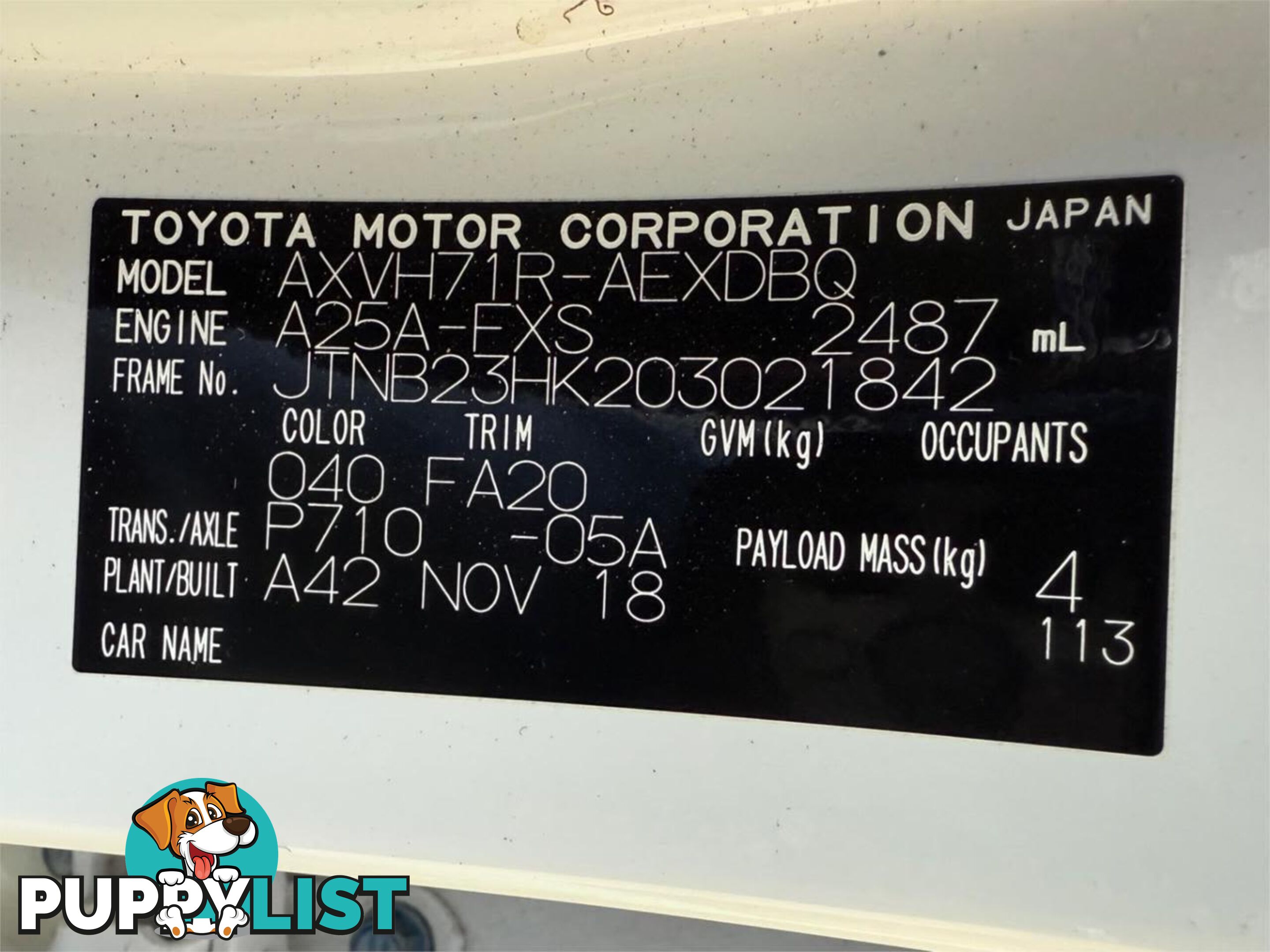 2018 TOYOTA CAMRY ASCENT (HYBRID) AXVH71R MY19 SEDAN