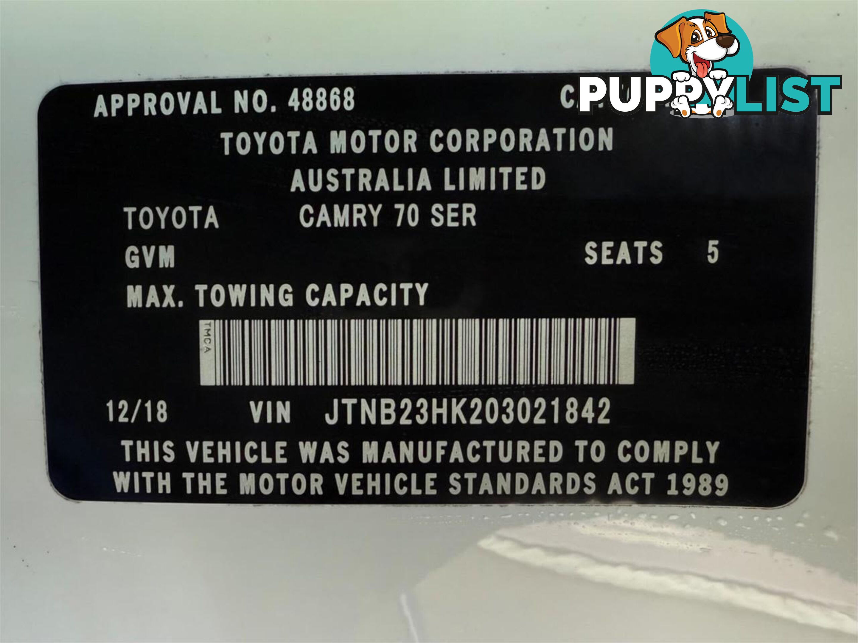 2018 TOYOTA CAMRY ASCENT (HYBRID) AXVH71R MY19 SEDAN