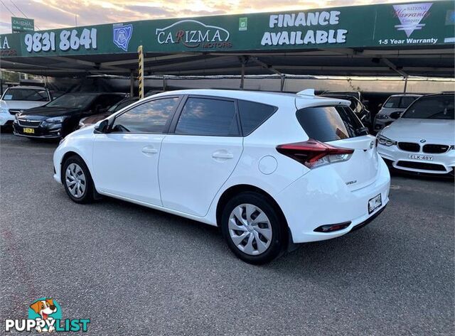 2018 TOYOTA COROLLA ASCENT ZRE182R MY17 HATCH, 5 DOORS, 5 SEATS