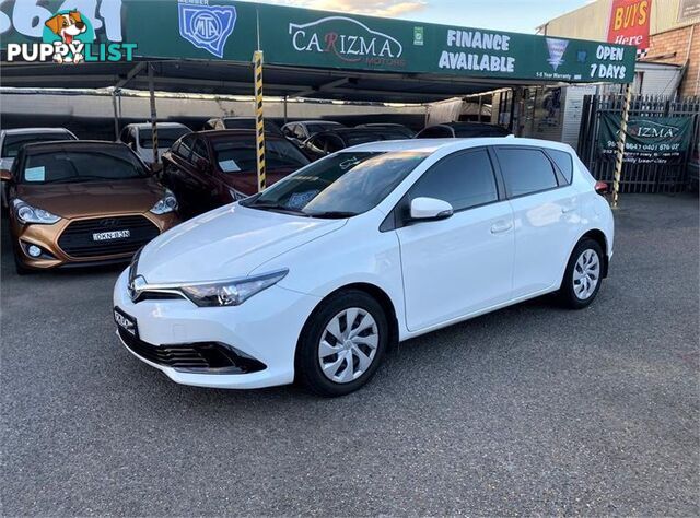 2018 TOYOTA COROLLA ASCENT ZRE182R MY17 HATCH, 5 DOORS, 5 SEATS