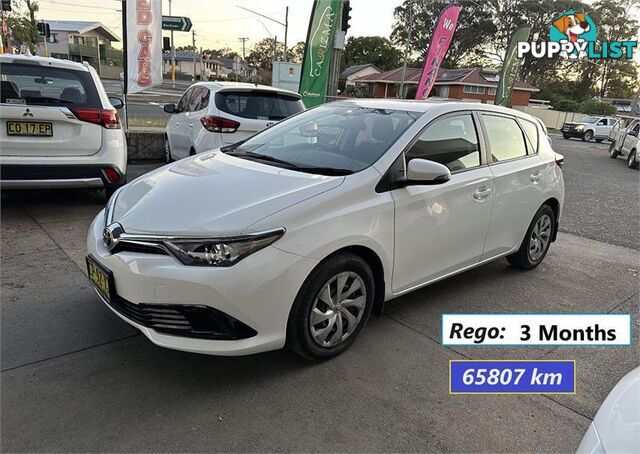 2018 TOYOTA COROLLA ASCENT ZRE182R MY17 HATCH, 5 DOORS, 5 SEATS