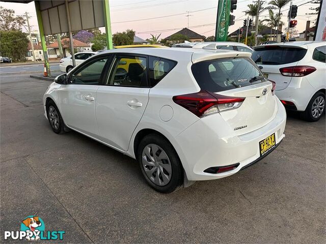 2018 TOYOTA COROLLA ASCENT ZRE182R MY17 HATCH, 5 DOORS, 5 SEATS