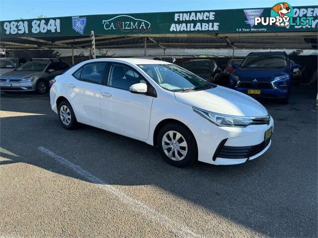 2017 TOYOTA COROLLA ASCENT ZRE172R SEDAN, 4 DOORS, 5 SEATS