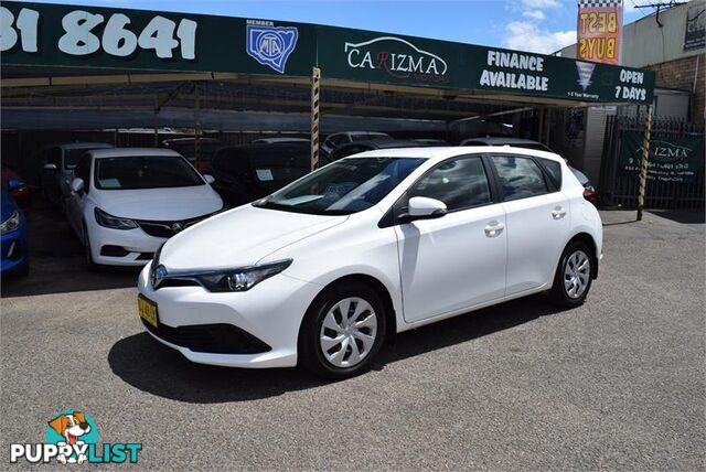 2018 TOYOTA COROLLA ASCENT ZRE182R MY17 HATCH, 5 DOORS, 5 SEATS