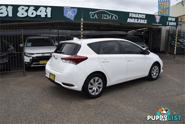 2018 TOYOTA COROLLA ASCENT ZRE182R MY17 HATCH, 5 DOORS, 5 SEATS