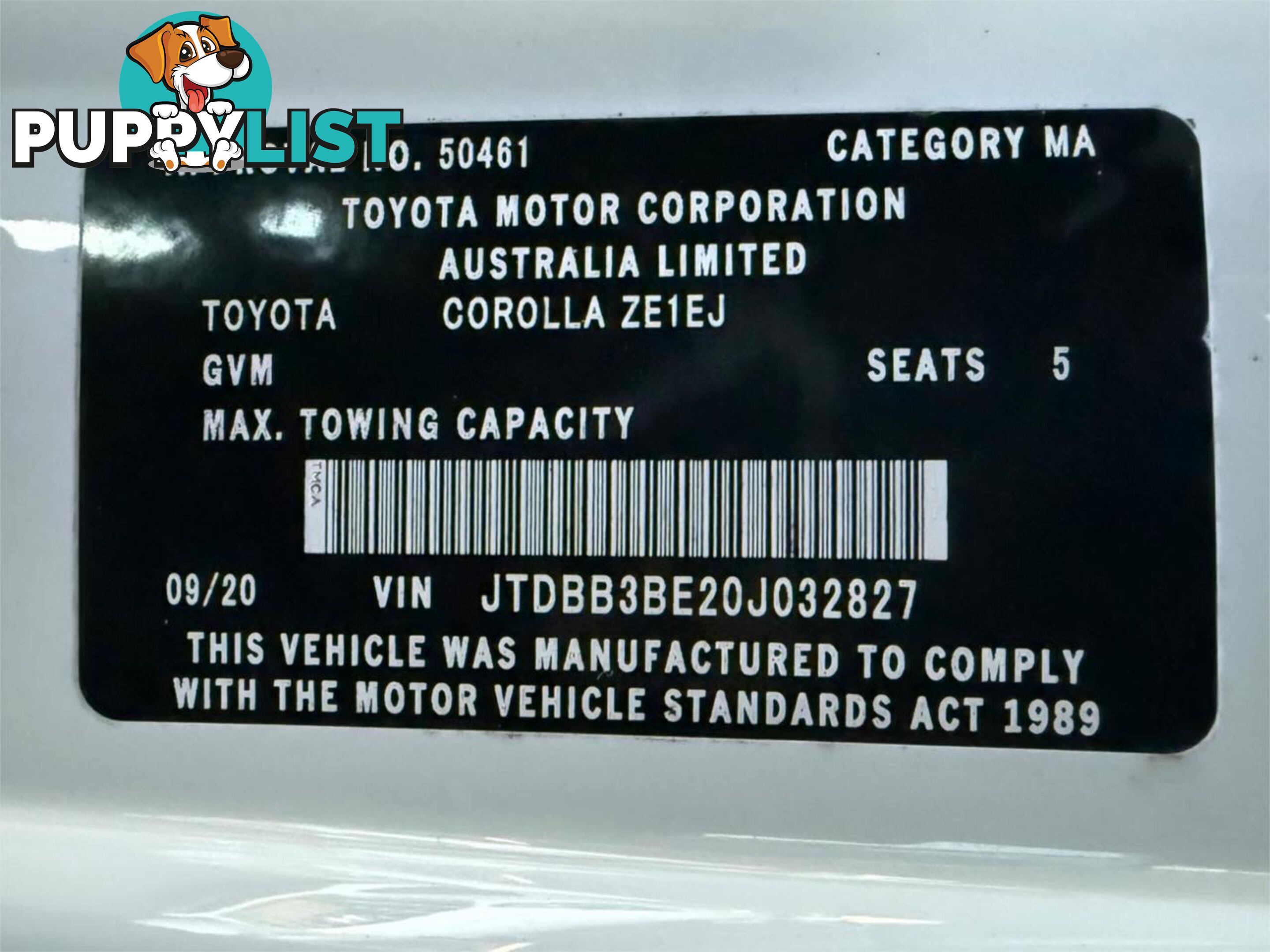 2020 TOYOTA COROLLA ASCENT SPORT (HYBRID) ZWE211R SEDAN