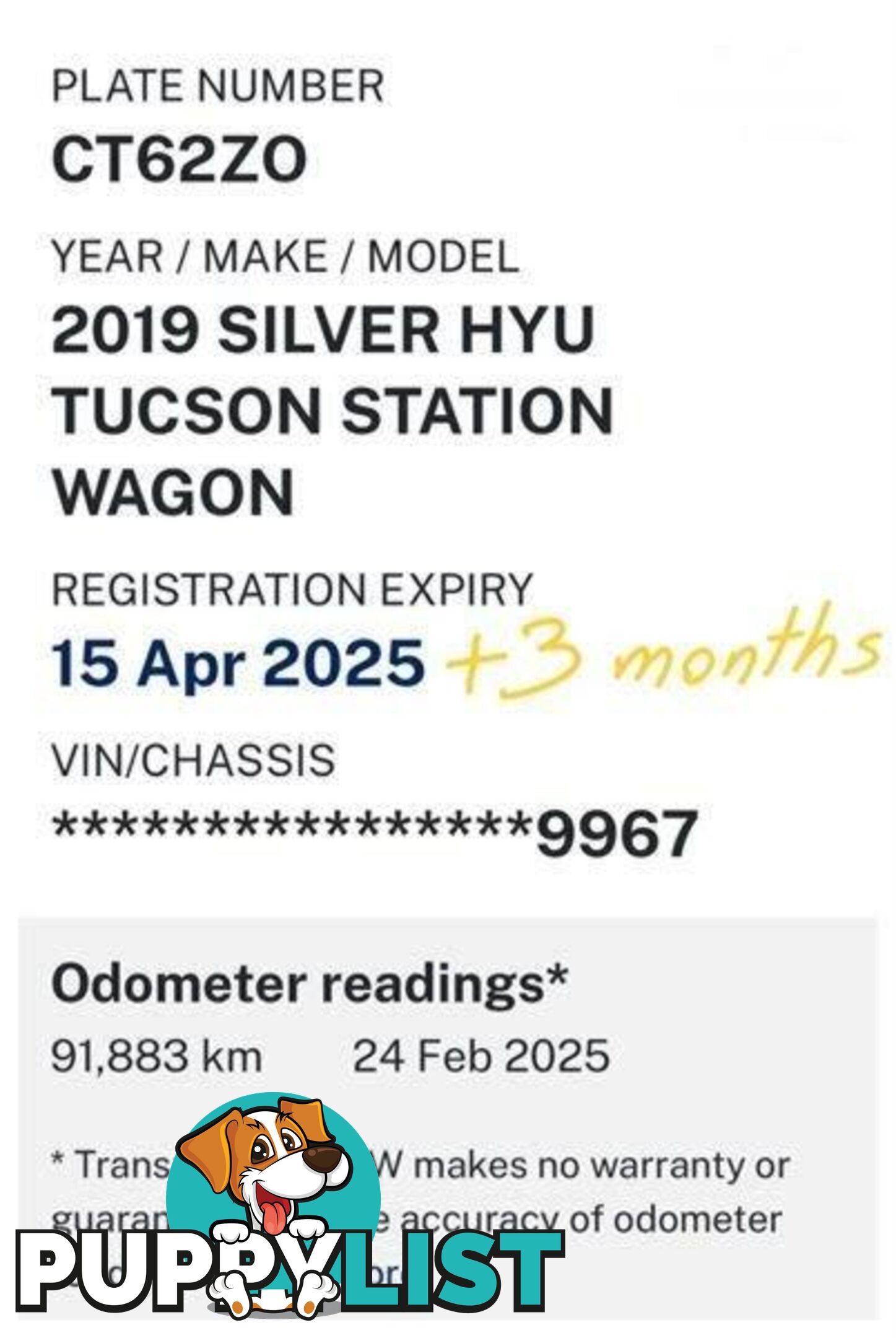2019 HYUNDAI TUCSON GO (FWD) TL3 MY19 SUV