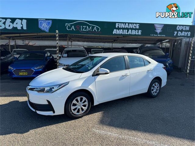 2017 TOYOTA COROLLA ASCENT ZRE172R SEDAN, 4 DOORS, 5 SEATS