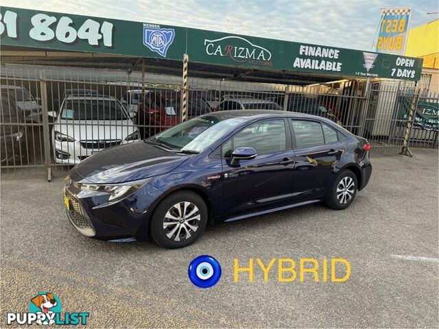 2020 TOYOTA COROLLA ASCENT SPORT (HYBRID) ZWE211R SEDAN, 4 DOORS, 5 SEATS