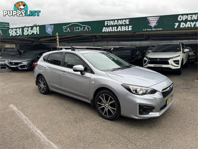 2017 SUBARU IMPREZA 2.0I (AWD) MY18 HATCH, 5 DOORS, 5 SEATS