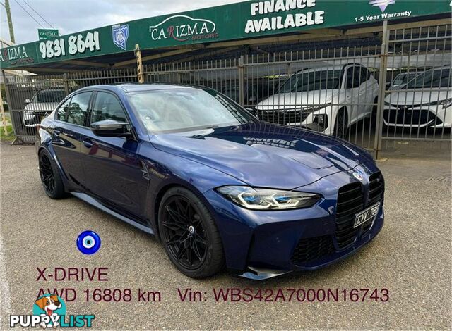 2022 BMW M3 COMPETITION M XDRIVE G80 SEDAN, 4 DOORS, 5 SEATS