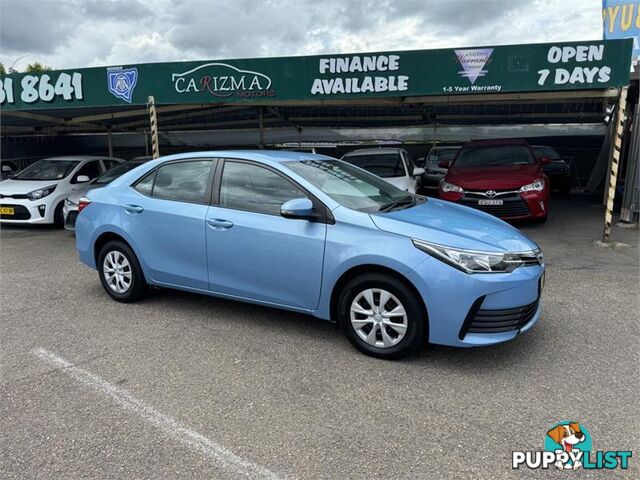 2018 TOYOTA COROLLA ASCENT ZRE172R MY17 SEDAN, 4 DOORS, 5 SEATS