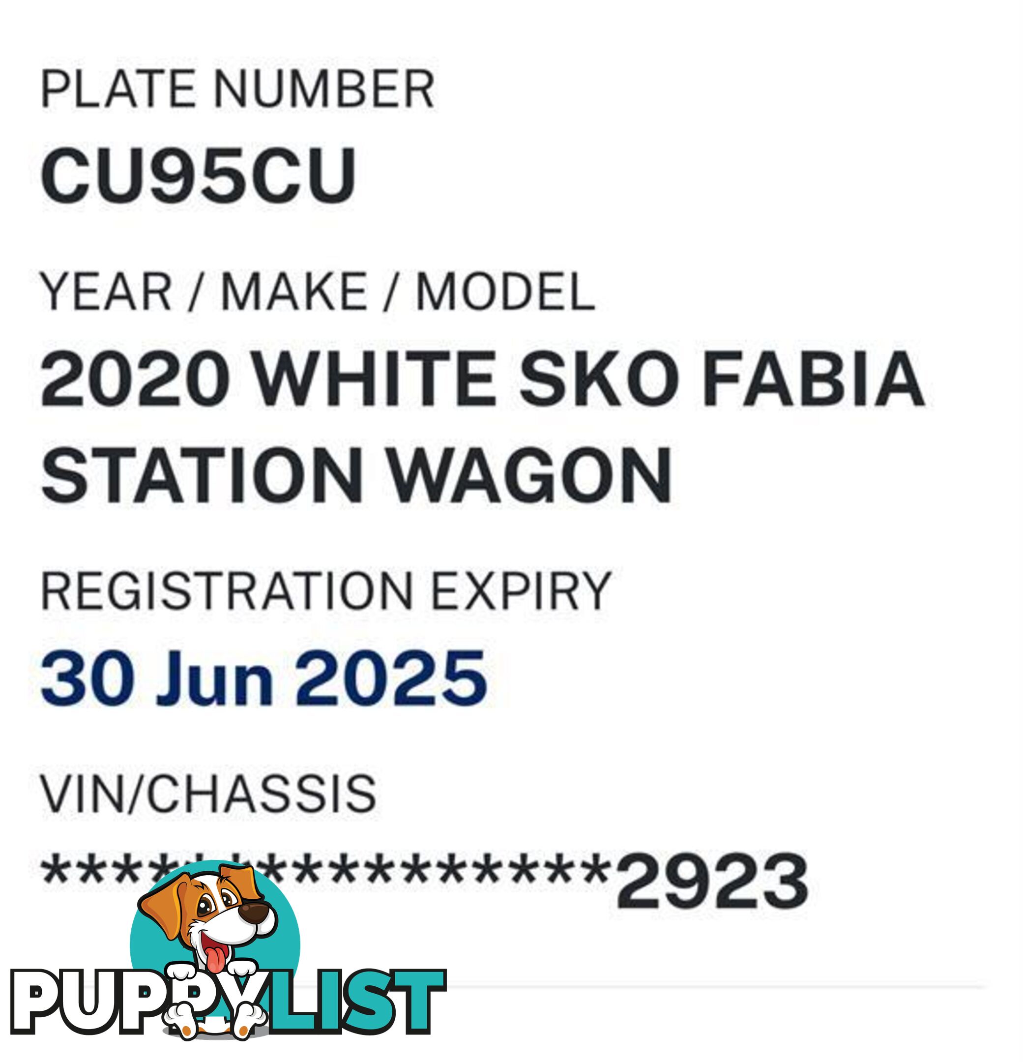 2020 SKODA FABIA 81 TSI NJ MY20 WAGON, 4 DOORS, 5 SEATS