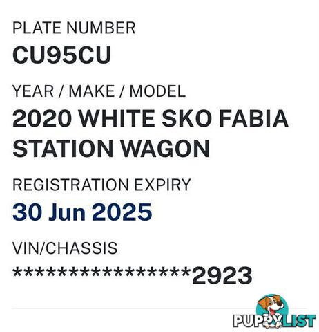 2020 SKODA FABIA 81 TSI NJ MY20 WAGON, 4 DOORS, 5 SEATS