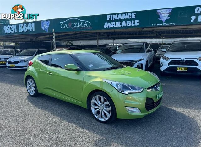 2012 HYUNDAI VELOSTER  FS MY13 HATCH, 3 DOORS, 4 SEATS