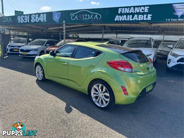 2012 HYUNDAI VELOSTER  FS MY13 HATCH, 3 DOORS, 4 SEATS