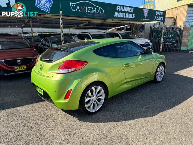 2012 HYUNDAI VELOSTER  FS MY13 HATCH, 3 DOORS, 4 SEATS