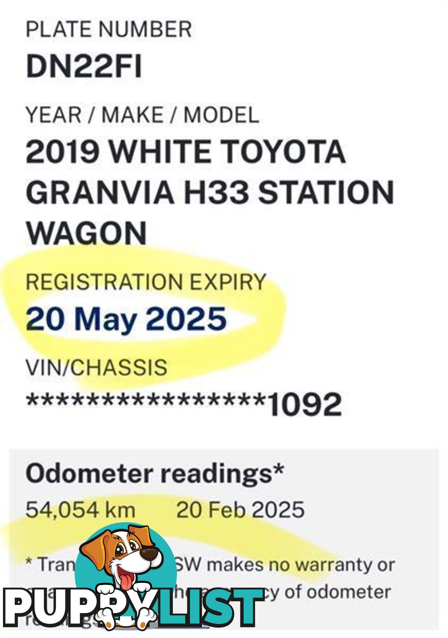 2019 TOYOTA GRANVIA STANDARD (8 SEATS) GDH303R WAGON