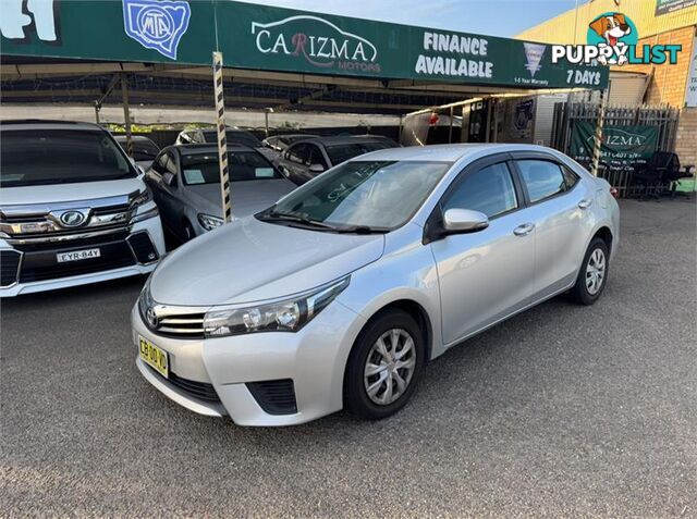 2014 TOYOTA COROLLA ASCENT ZRE172R SEDAN