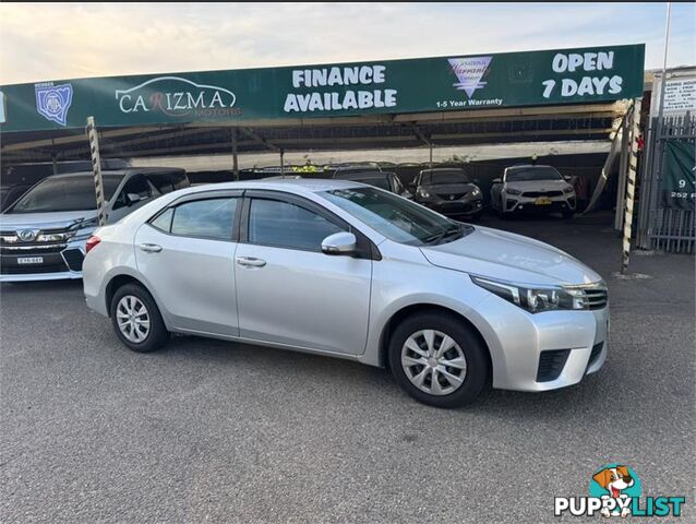 2014 TOYOTA COROLLA ASCENT ZRE172R SEDAN