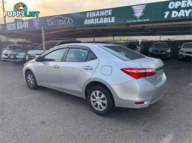 2014 TOYOTA COROLLA ASCENT ZRE172R SEDAN