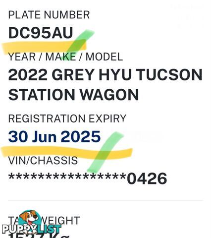 2022 HYUNDAI TUCSON (FWD) NX4.V1 MY22 SUV