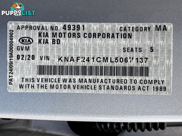 2020 KIA CERATO S BD MY20 SEDAN