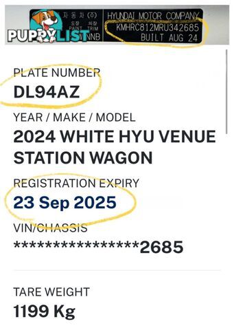 2024 HYUNDAI VENUE  QX.V5 MY24 SUV