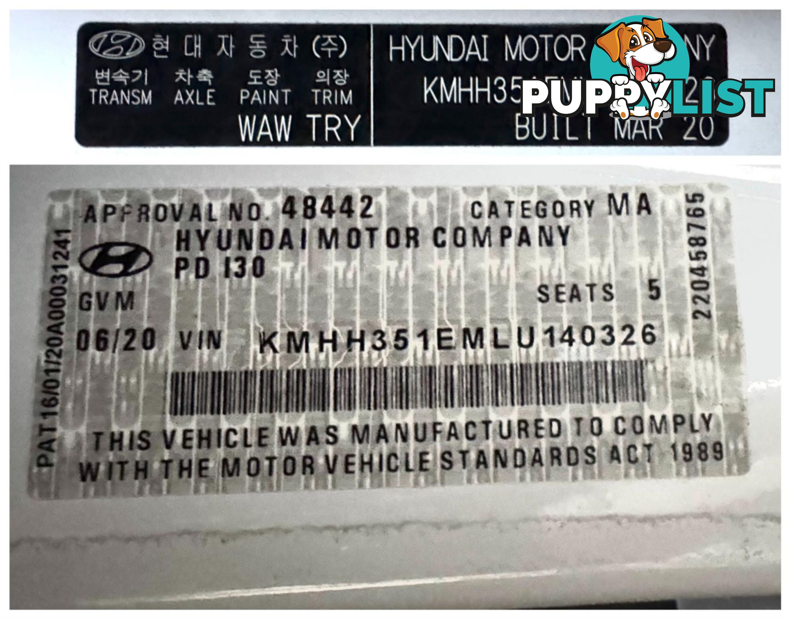 2020 HYUNDAI I30 GO PD.3 MY20 HATCHBACK