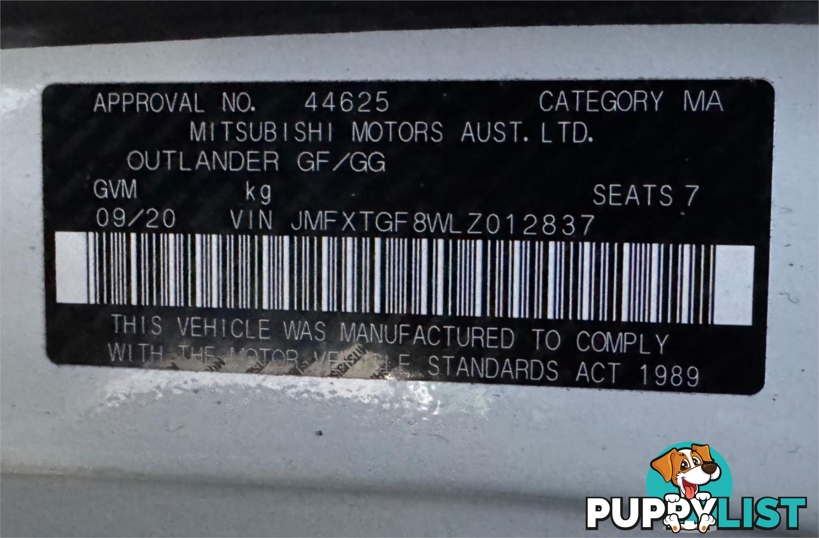 2020 MITSUBISHI OUTLANDER LS 7 SEAT (2WD) ZL MY21 SUV