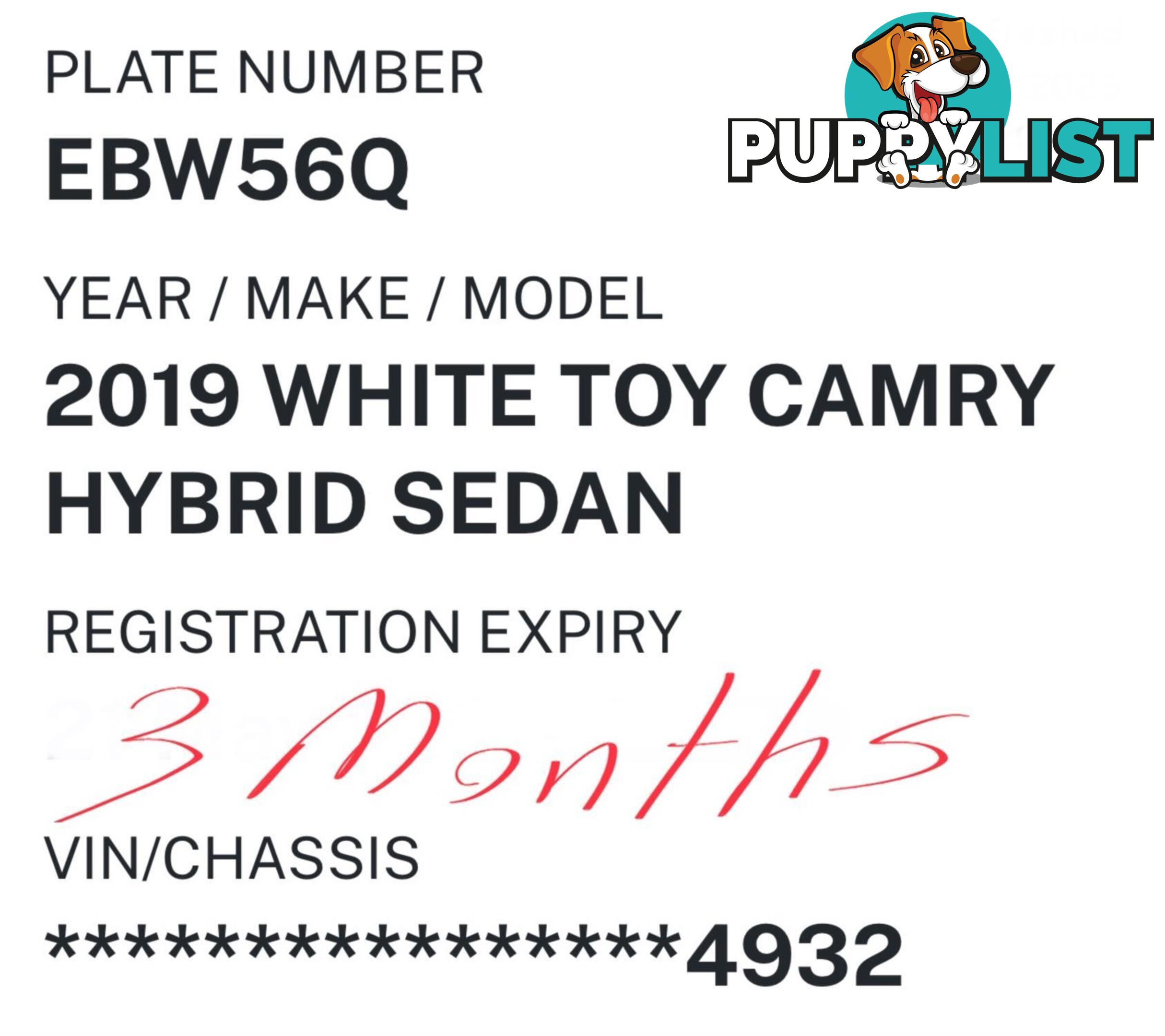2019 TOYOTA CAMRY ASCENT (HYBRID) AXVH71R MY19 SEDAN