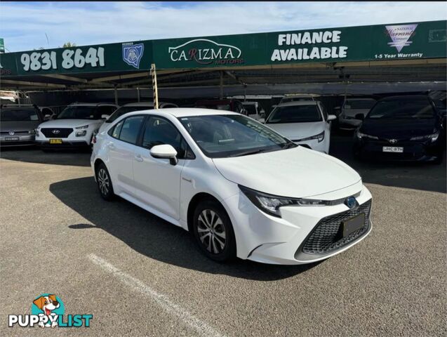 2020 TOYOTA COROLLA ASCENT SPORT (HYBRID) ZWE211R SEDAN