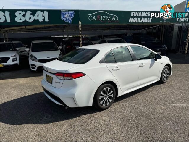 2020 TOYOTA COROLLA ASCENT SPORT (HYBRID) ZWE211R SEDAN