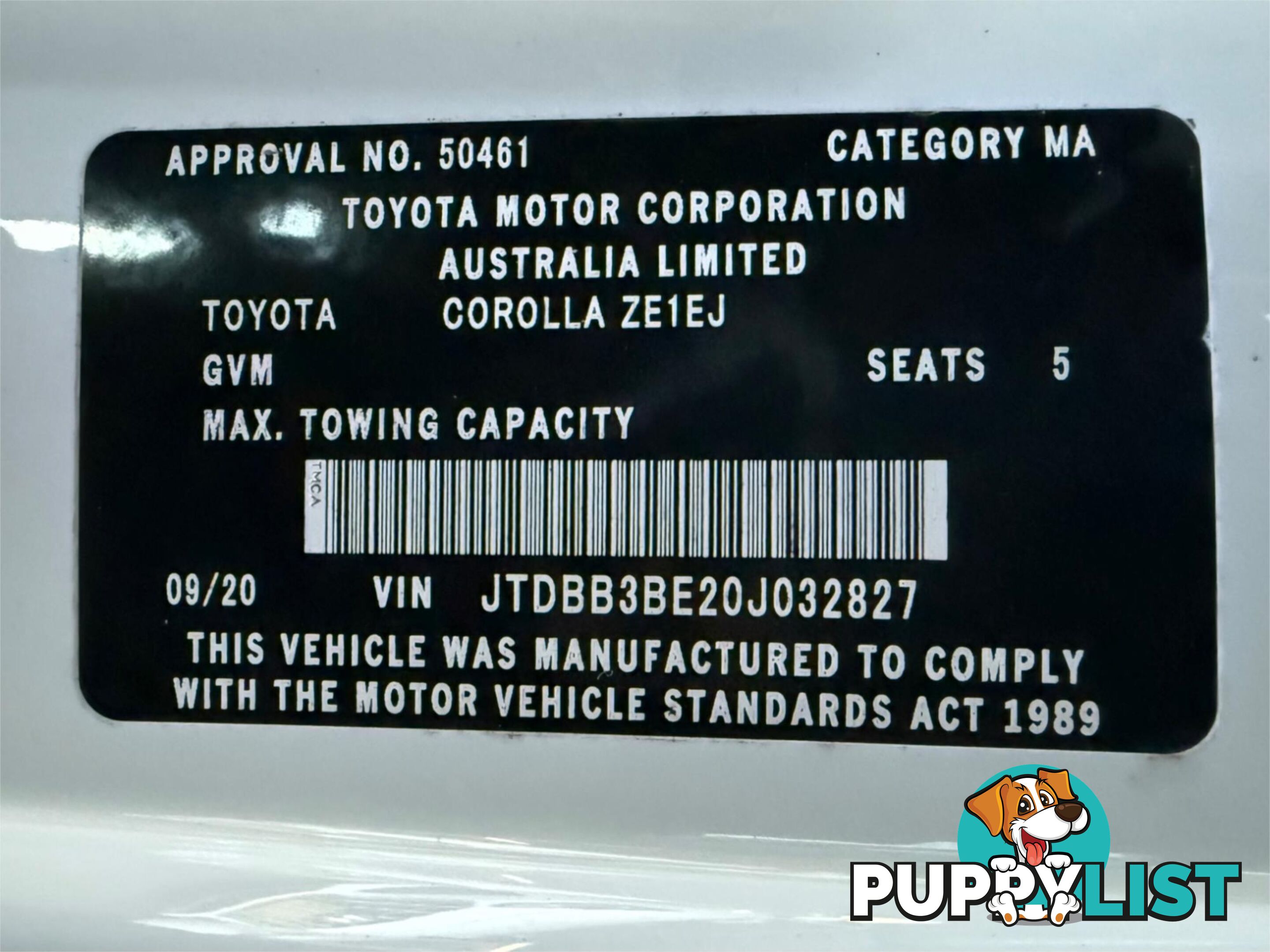 2020 TOYOTA COROLLA ASCENT SPORT (HYBRID) ZWE211R SEDAN