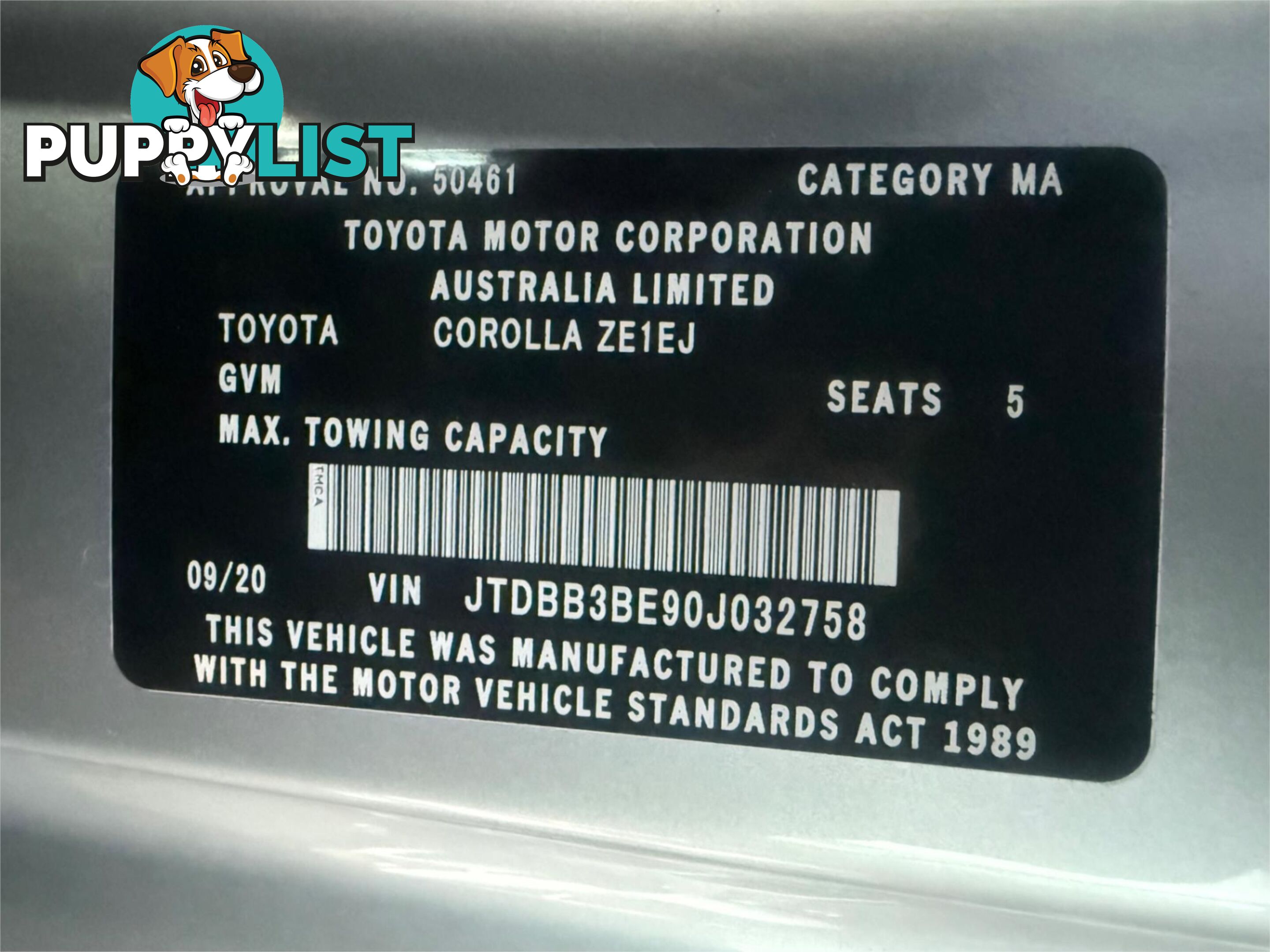 2020 TOYOTA COROLLA ASCENT SPORT (HYBRID) ZWE211R SEDAN