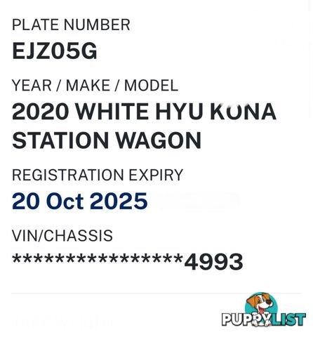 2020 HYUNDAI KONA GO (FWD) OS.3 MY20 SUV