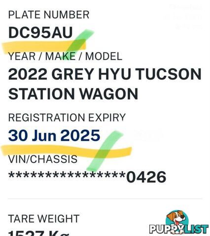 2022 HYUNDAI TUCSON (FWD) NX4.V1 MY22 SUV
