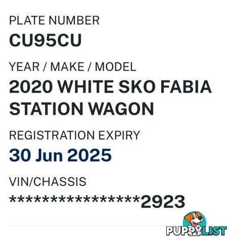 2020 SKODA FABIA 81 TSI NJ MY20 WAGON, 4 DOORS, 5 SEATS