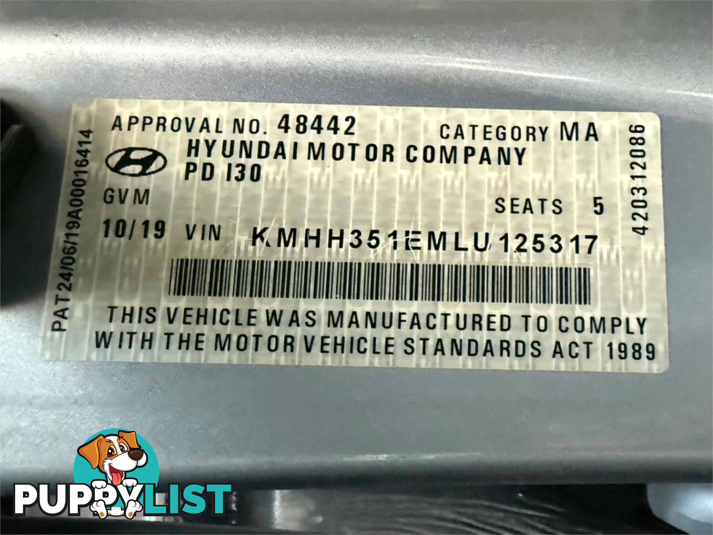 2019 HYUNDAI I30 ACTIVE PD2 MY20 HATCHBACK