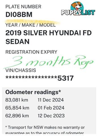 2019 HYUNDAI I30 ACTIVE PD2 MY20 HATCHBACK