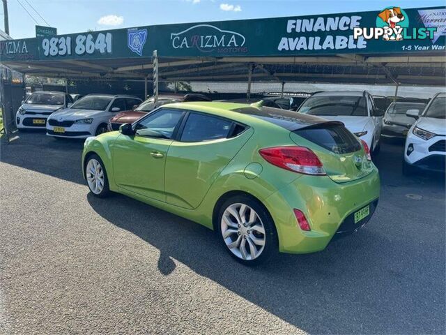 2012 HYUNDAI VELOSTER  FS MY13 HATCH, 3 DOORS, 4 SEATS