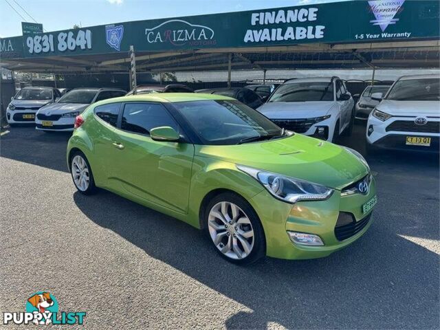 2012 HYUNDAI VELOSTER  FS MY13 HATCH, 3 DOORS, 4 SEATS