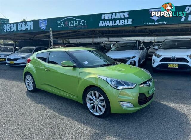 2012 HYUNDAI VELOSTER  FS MY13 HATCH, 3 DOORS, 4 SEATS