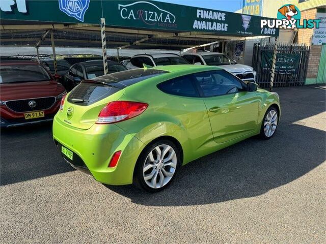 2012 HYUNDAI VELOSTER  FS MY13 HATCH, 3 DOORS, 4 SEATS