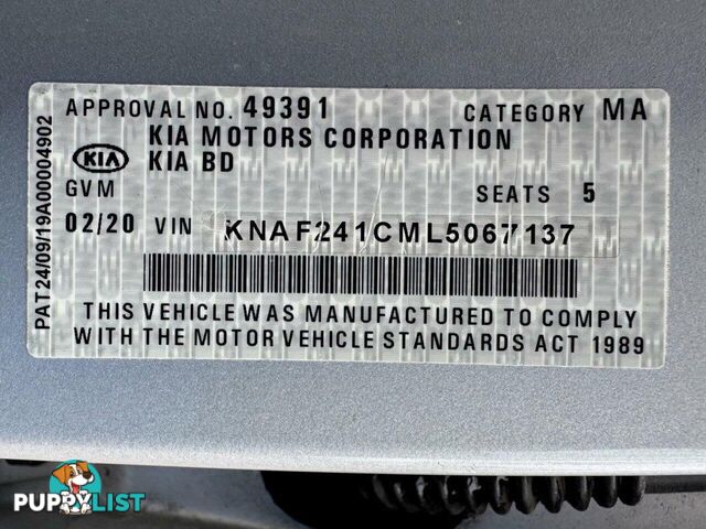 2020 KIA CERATO S BD MY20 SEDAN