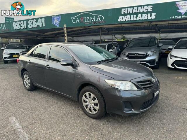 2012 TOYOTA COROLLA ASCENT ZRE152R MY11 SEDAN, 4 DOORS, 5 SEATS