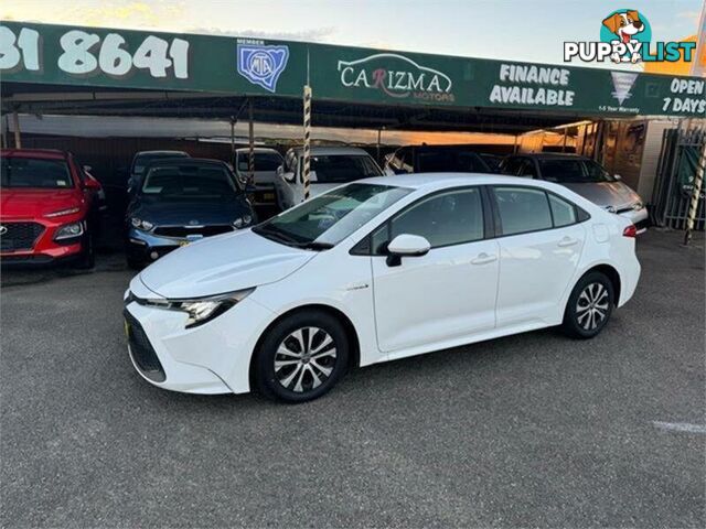 2021 TOYOTA COROLLA ASCENT SPORT (HYBRID) ZWE211R SEDAN, 4 DOORS, 5 SEATS