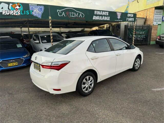 2017 TOYOTA COROLLA ASCENT ZRE172R MY17 SEDAN